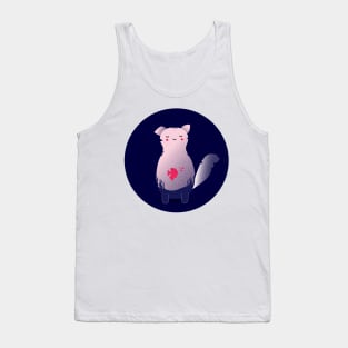 Fishyy cat illustration design - cute Tank Top